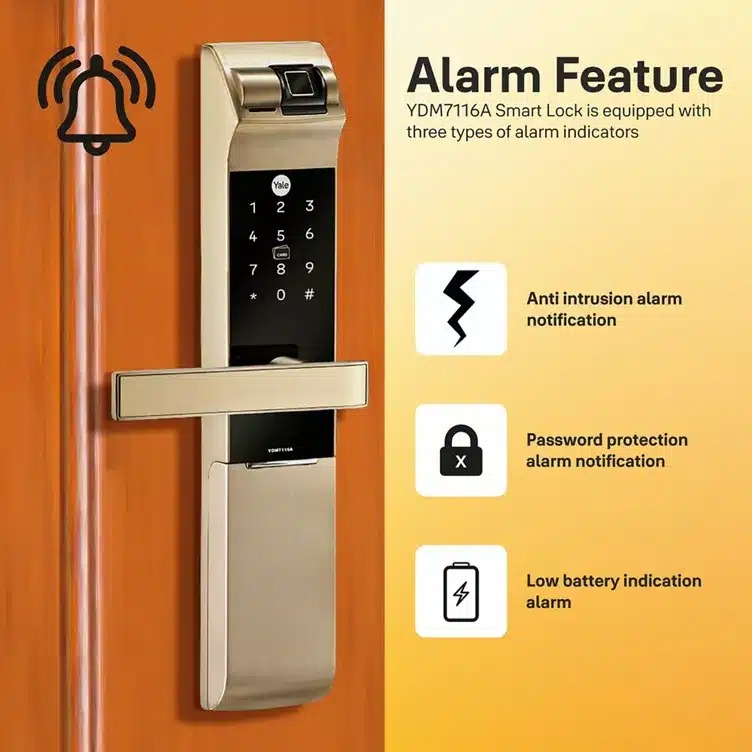 Khóa thông minh Yale YDM 7116A CG - Ảnh 4